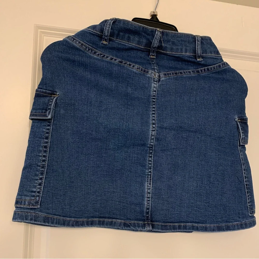 Kyra Cargo Denim Mini Skirt By Six/Fifty NWT 🌴